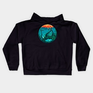 tentacles women tentacles kraken Kids Hoodie